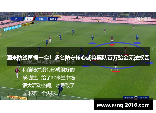 国米防线再损一将！多名防守核心或将离队百万赔金无法挽留